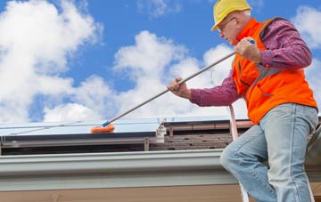 Shelf soft wash roof cleaning